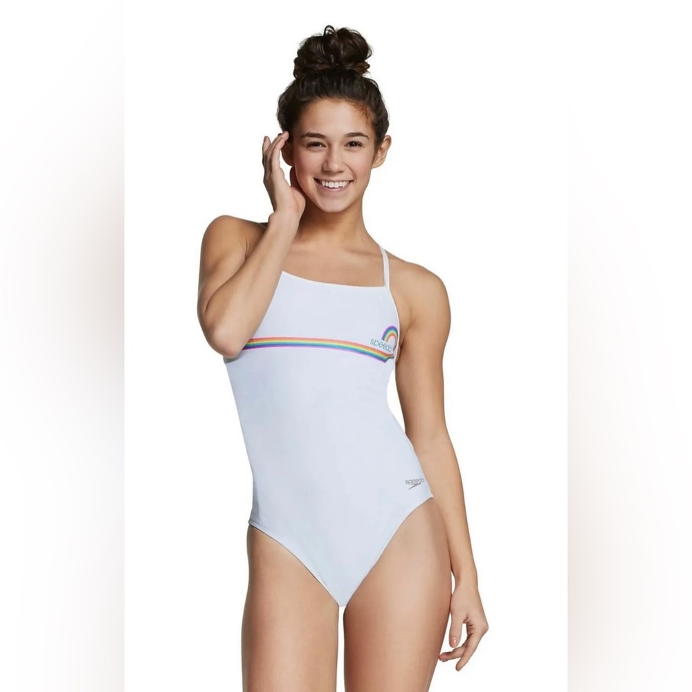 NWT Speedo The One Graphic One Piece Women Size 24